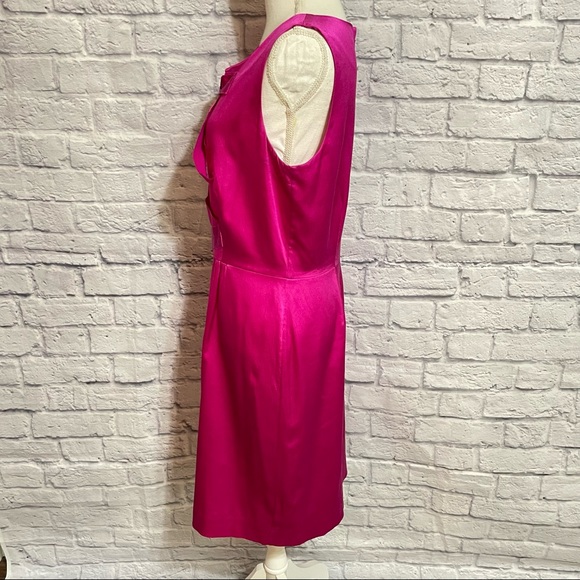 Kate Spade Fuchsia Silk Blend Shift Dress - Picture 4 of 13